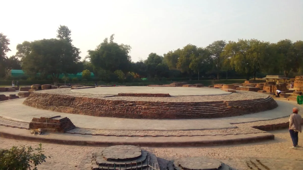 Dhamek Stupa at Sarnath — where the Buddha gave his first sermon