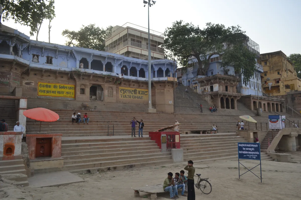 Tulsi Ghat on the Ganges in Varanasi — named after poet-saint Goswami Tulsidas